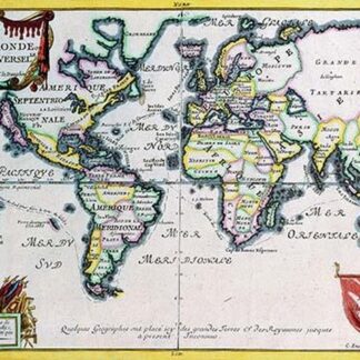 Mappe-Monde or Carte Universel by Nicolas De Fer