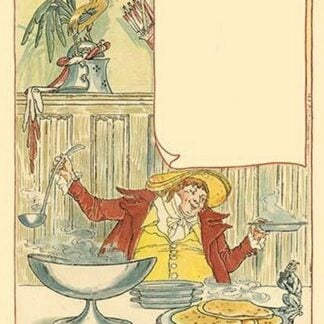 Mardi Gras ladled steaming chicken soup into the bowl for September 2nd.. by Walter Crane