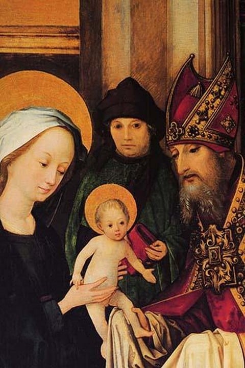 Maria and Archpriest with the Christ by Hans Holbein