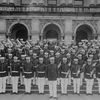 Marine Corps Band on Front of steps to the Executive Office Building