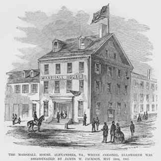 Marshall House where Colonel Ellsworth was killed by Frank Leslie