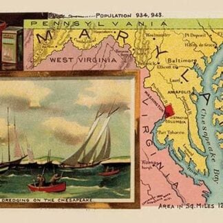 Maryland State Map by Arbuckle Brothers