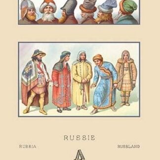 Masculine Fashions of Russia by Auguste Racinet