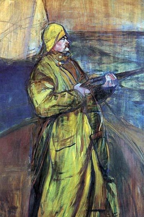 Maurice Joyant at the Bay Somme by Henri de Toulouse-Lautrec