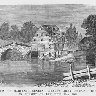 Meade Crosses Antietam Creek in Pursuit of Lee by Frank Leslie