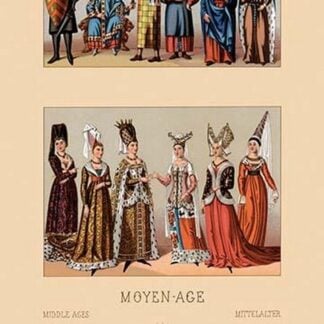 Medieval Aristocracy by Auguste Racinet