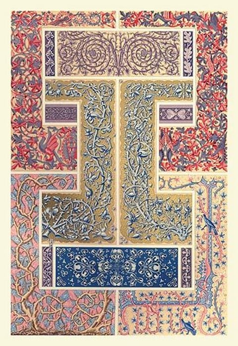 Medieval Design with Vines by Auguste Racinet