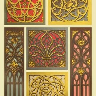 Medieval Window Design by Auguste Racinet