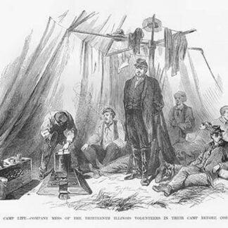 Mess of the 13th Illinois by Frank Leslie