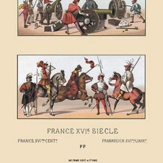 Military Costumes of Sixteenth Century France by Auguste Racinet
