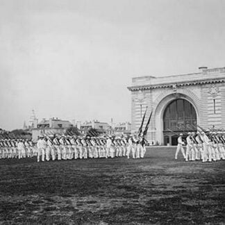 Military Drills at the Naval Academy Grounds