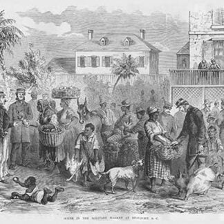 Military Market in Beaufort South Carolina by Frank Leslie