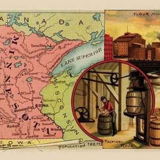 Minnesota State Map by Arbuckle Brothers