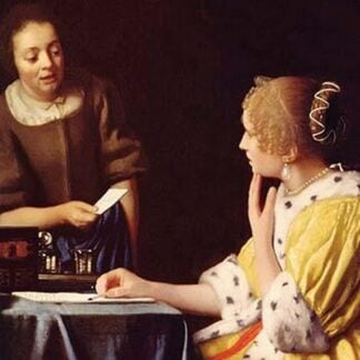 Mistress and Maid by Johannes Vermeer