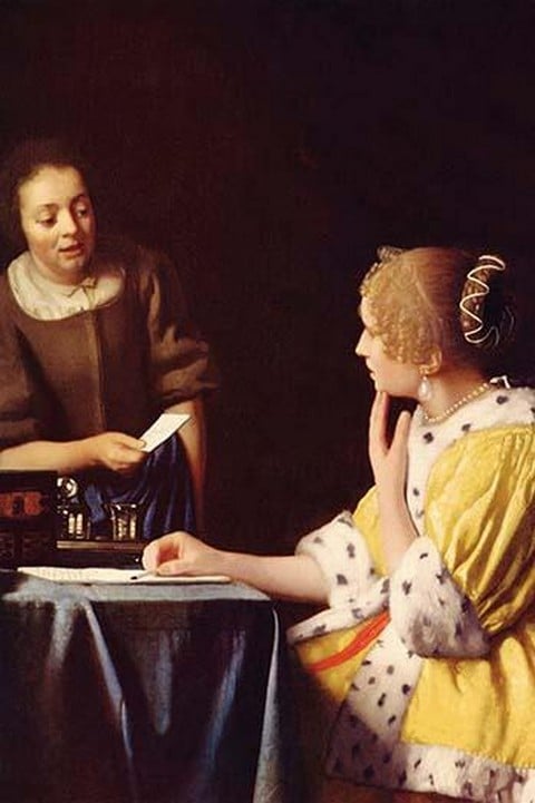 Mistress and Maid by Johannes Vermeer