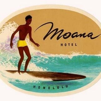 Moana Hotel Luggage Label