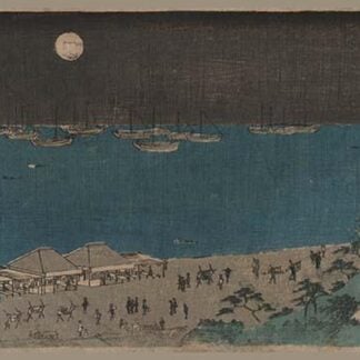 Moon scene at Takanawa. by Utagawa Hiroshige