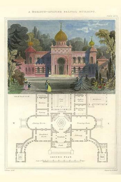 Morisco-Spanish Palatial Building by Richard Brown
