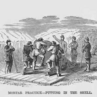 Mortar Practice - Inserting Shells by Frank Leslie