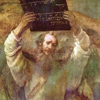 Moses with the commandments by Rembrandt Van Rijn