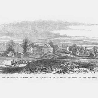 Mount Jackson - Fremont's Headquarters in the Shenandoah by Frank Leslie