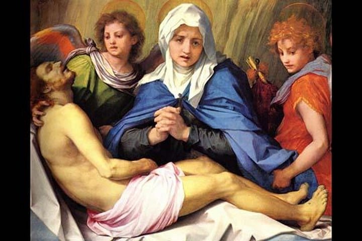 Mourning of Christ by Andrea Del Sarto