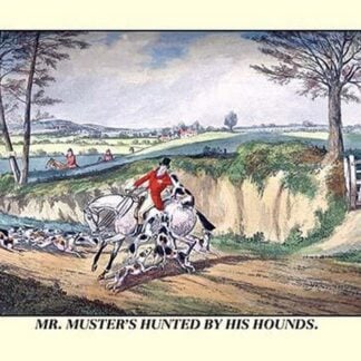 Mr. Muster's Hunted by his Hounds by Henry Thomas Alken