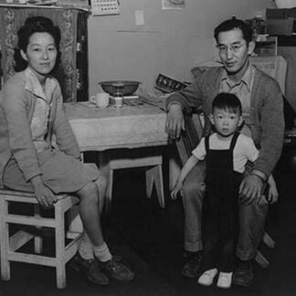 Mr. and Mrs. Henry J. Tsurutani and baby Bruce by Ansel Adams