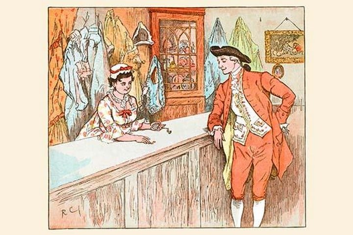 Mrs. Blaize always lent to the Poor from her pawn shop by Randolph Caldecott