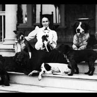 Mrs. Patten and Her Seven Dogs