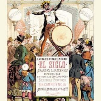 Musician with Drum Performs for Crowd by E. Planas