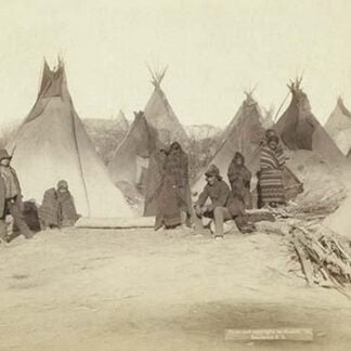 Native American Encampment - Lakota Indians by John C.H. Grabill #3