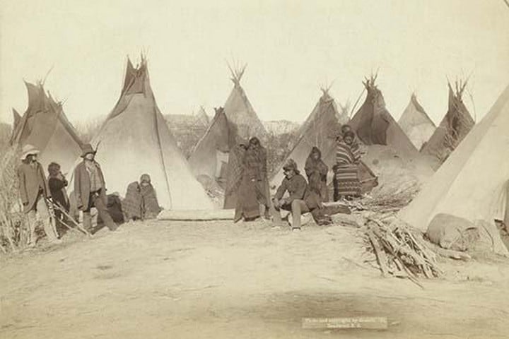 Native American Encampment - Lakota Indians by John C.H. Grabill #3