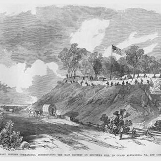 Naval Brigade builds Battery on Shutter's Hill by Frank Leslie