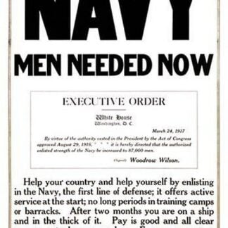 Navy men needed now
