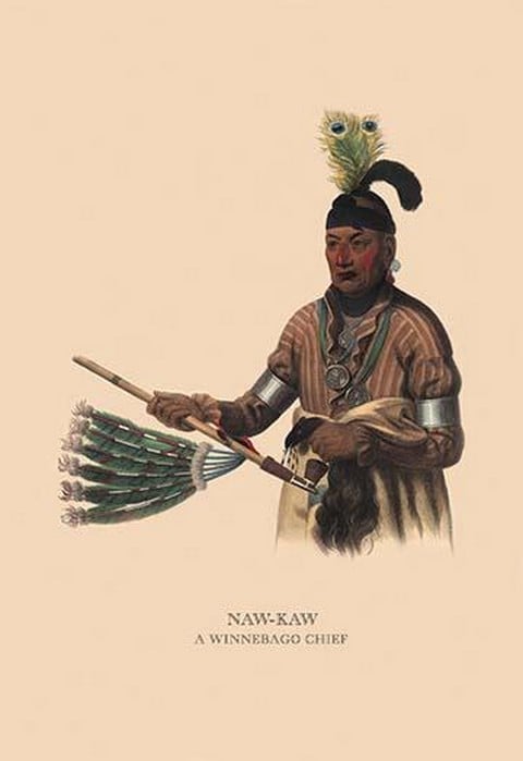 Naw-Kaw (A Winnebago Chief) by Mckenney & Hall