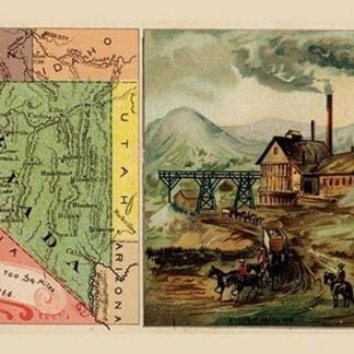 Nevada State Map by Arbuckle Brothers