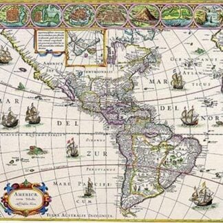 New Map of the Americas by Willem Blaeu