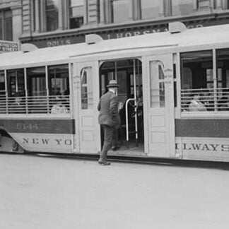 New Yorker appreciates the new Trolleys which are so low to the street that it takes but one step to access