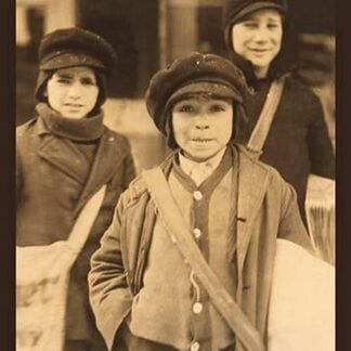 Newsboys by Lewis Wickes Hine