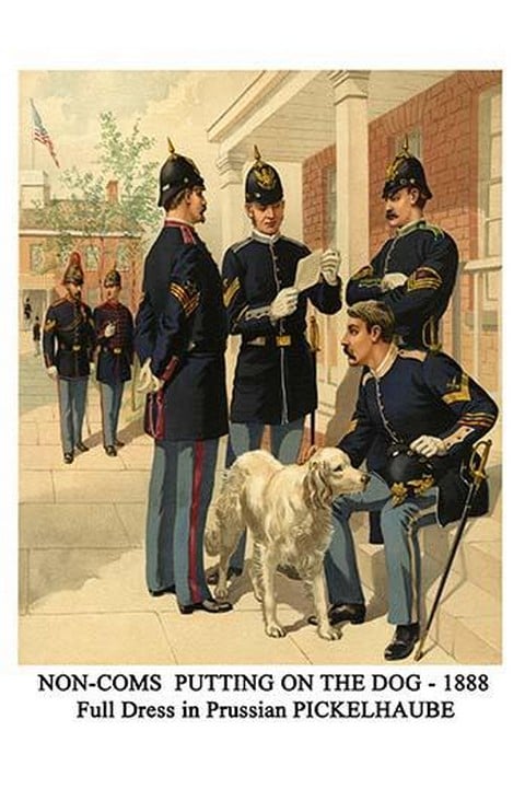 Non-Coms Putting On The Dog - 1888 - Full Dress In Prussian Pickelhaube By Henry Alexander Ogden