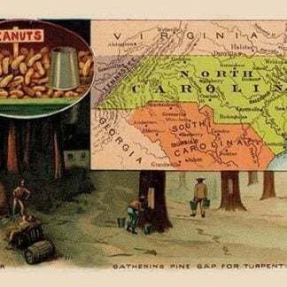 North Carolina State Map by Arbuckle Brothers