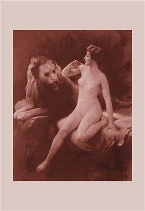 Nude with a Lion by Emile Tabary