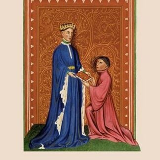 Occleve Presenting his Book to Henry V by H. Shaw