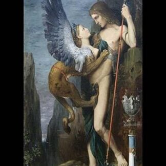Oedipus & The Sphinx by Gustav Moreau