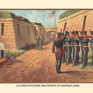 Officers and Private of the Marines