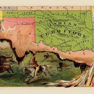 Oklahoma State Map by Arbuckle Brothers
