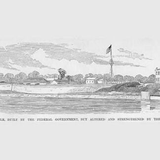 Old Fort Norfolk by Frank Leslie