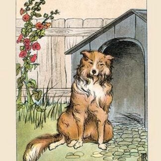 Old Prince and His Dog House by Frances Beem