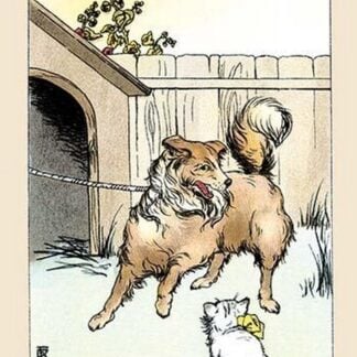 Old Prince tied to His Dog House by Frances Beem